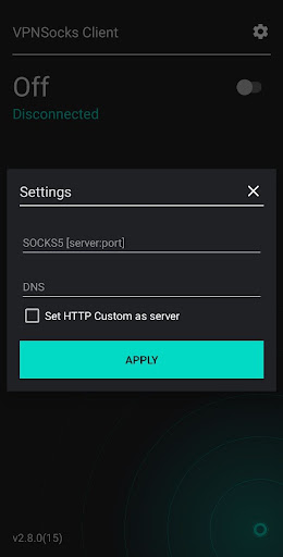 VPNSocks Client Screenshot 1