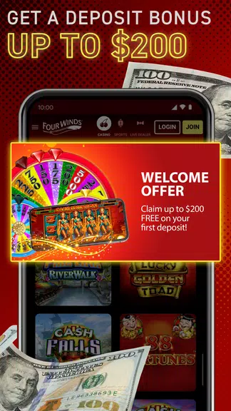 Four Winds Online Casino - MI Screenshot 1 