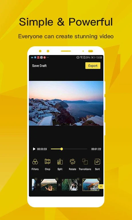 BeeCut - Incredibly Easy Video Editor App for Free Screenshot 1 