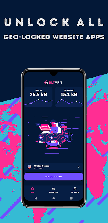 BLT VPN - Unlimited VPN Screenshot 1 