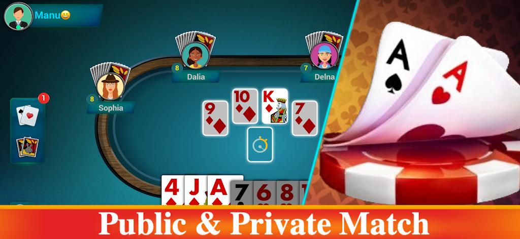 Bhabhi multiplayer card game Screenshot 2 