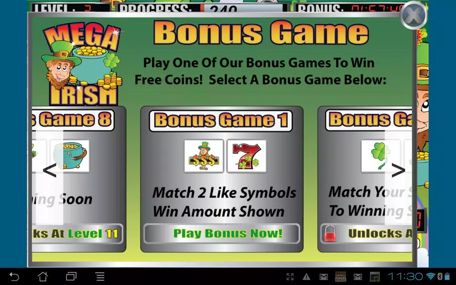 Mega Irish Slot Machine Screenshot 2 