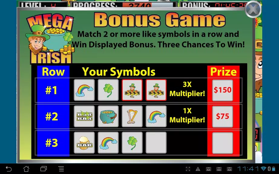 Mega Irish Slot Machine Screenshot 3