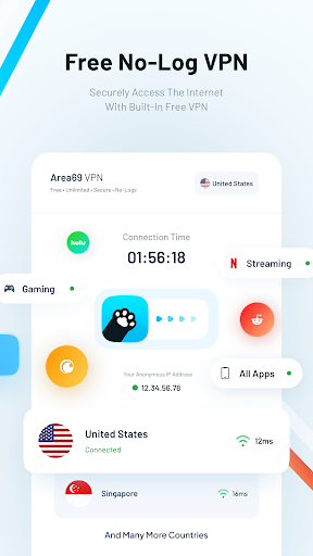 Pawxy - Fast VPN & Web Browser Screenshot 2 