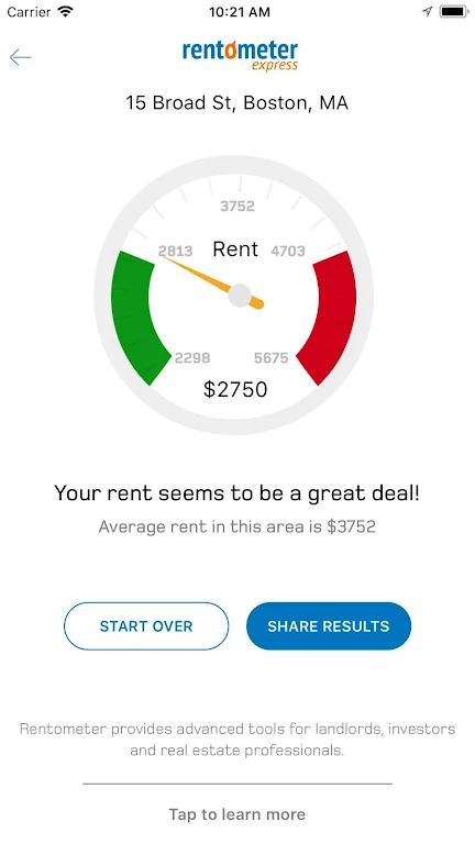 Rentometer Express Screenshot 1 