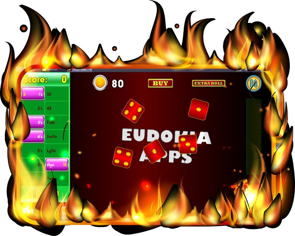 Flaming Yatzy - Ignited Dice Screenshot 3 