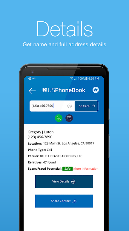 USPhoneBook Screenshot 4 