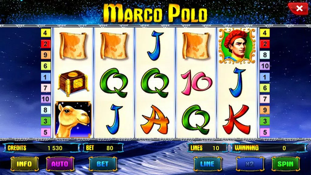 Marco Polo Deluxe slot Screenshot 1