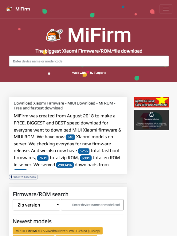 MiFirm Screenshot 2