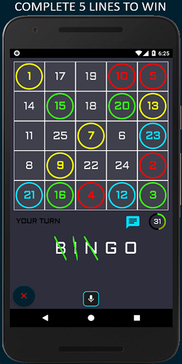 Bingo: 5 Line Game Screenshot 3