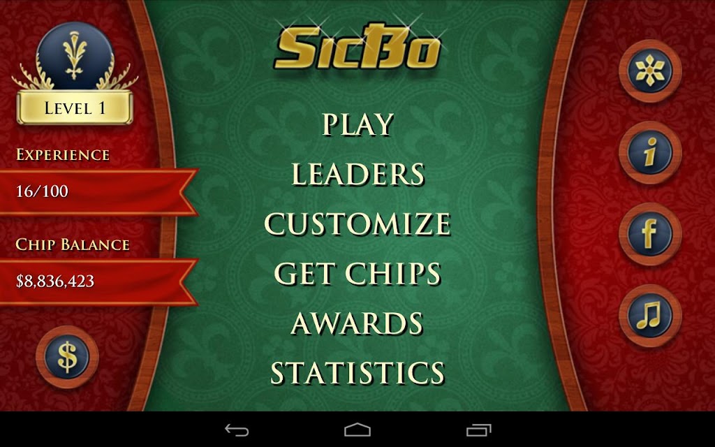 Casino Dice Game: SicBo Screenshot 1 