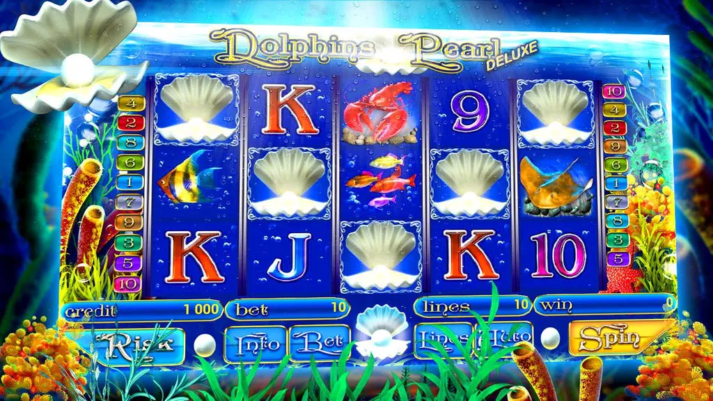 Dolphins of the pearl sea slot Screenshot 1 