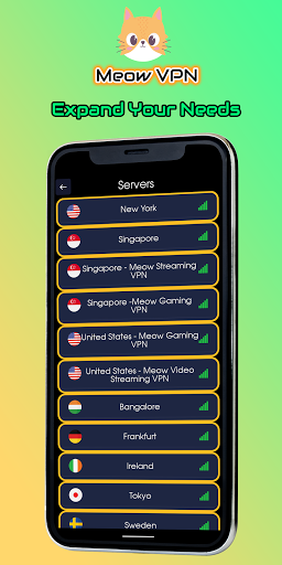 Meow VPN - Fast, Secure and Freemium VPN App Screenshot 3 