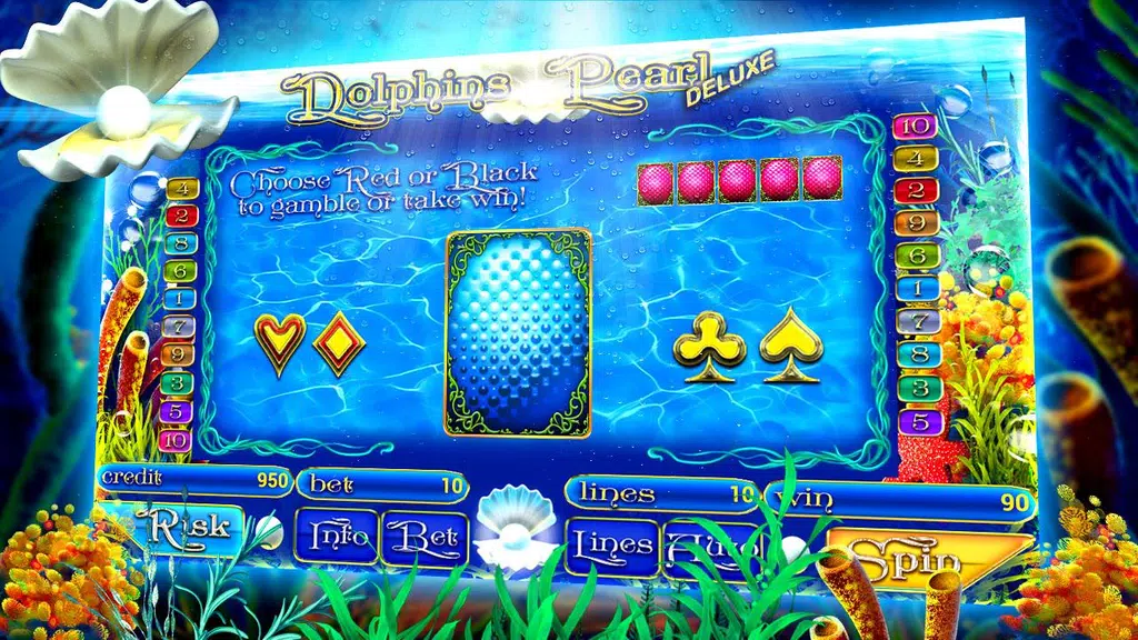 Dolphins of the pearl sea slot Screenshot 2 