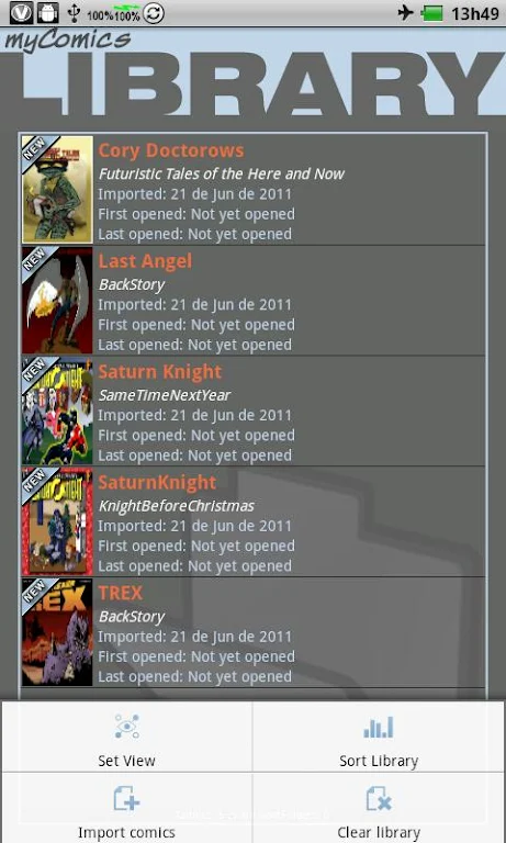 myComics Screenshot 1 