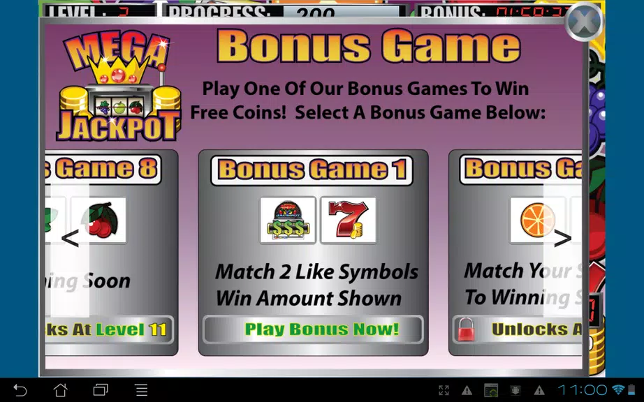 Mega Jackpot Slot Machine Screenshot 2