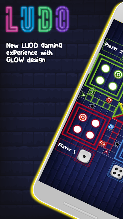 Glow ludo - Dice game Screenshot 1 