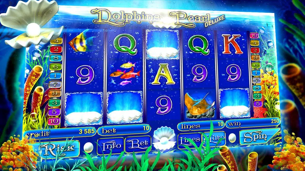 Dolphins of the pearl sea slot Screenshot 3