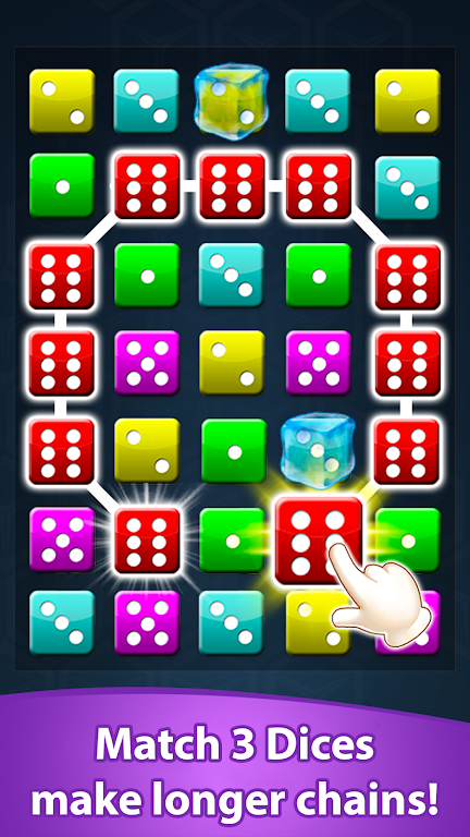 Dice Match Line Puzzle Games Screenshot 1 