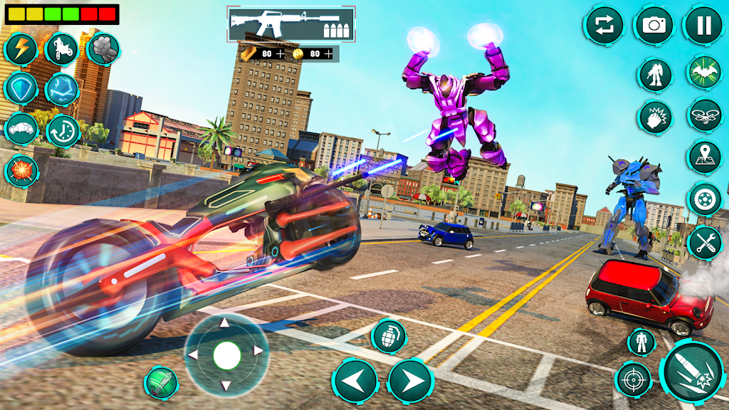 Bat Robot Moto Bike Robot Game Screenshot 3