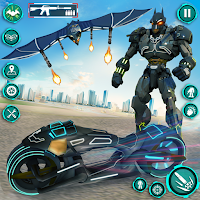 Bat Robot Moto Bike Robot Game Apk