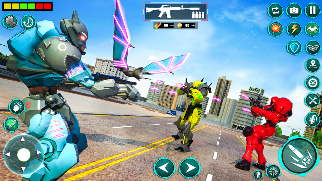 Bat Robot Moto Bike Robot Game Screenshot 2 