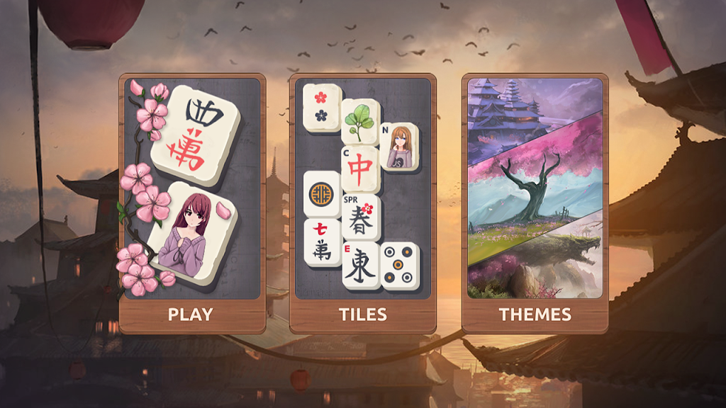 Mahjong Sakura - Oriental Mahjong Screenshot 1