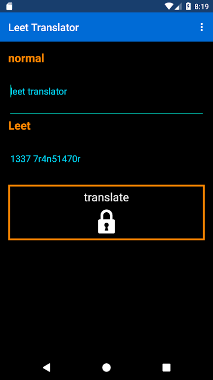 Leet Translator Screenshot 1 