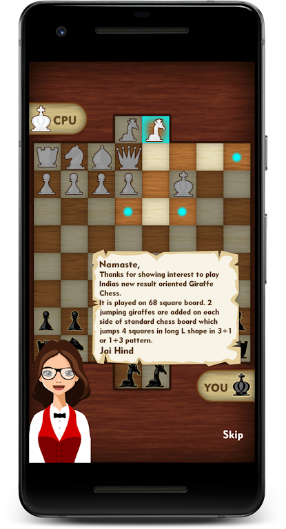 Giraffe chess - 70 Moves chess Screenshot 2