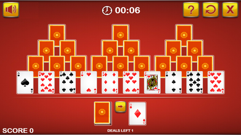 Solitaire Tri Peaks card Screenshot 2