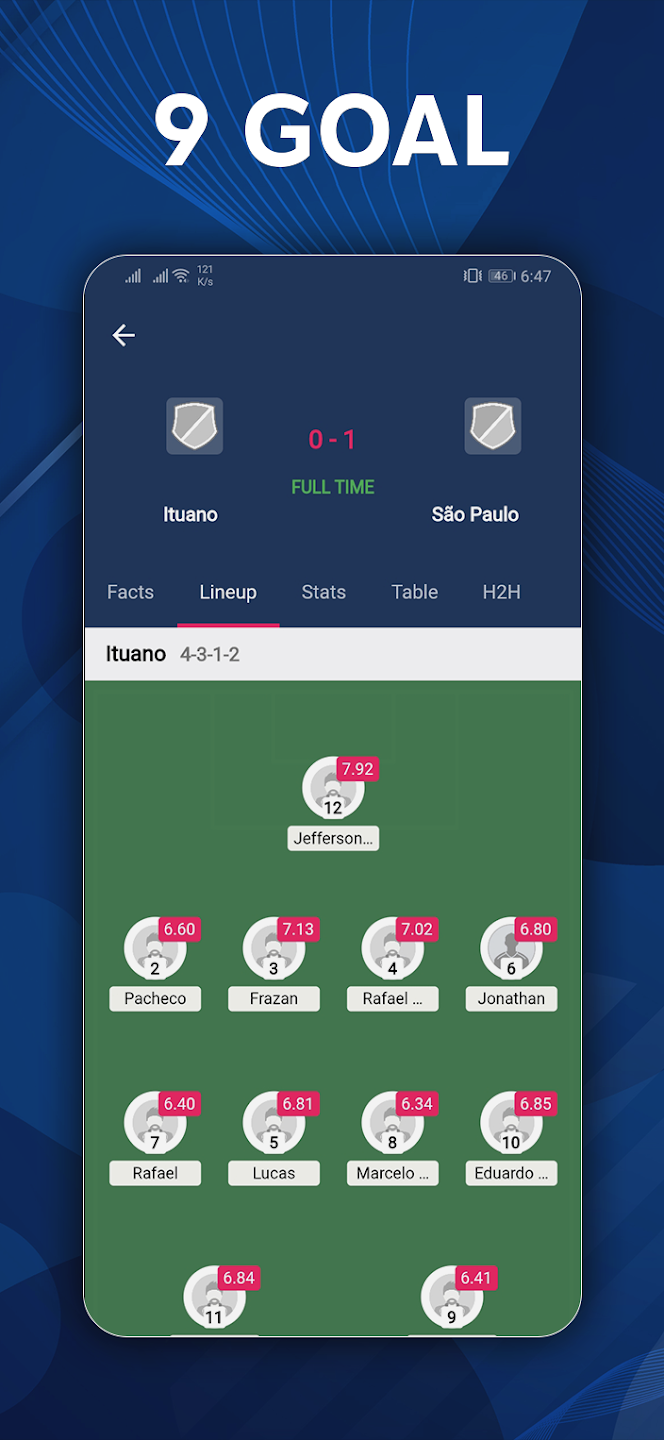 9Goal - Football Live Screenshot 2 