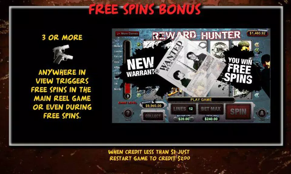 Reward Hunter Slot Machine Screenshot 3 