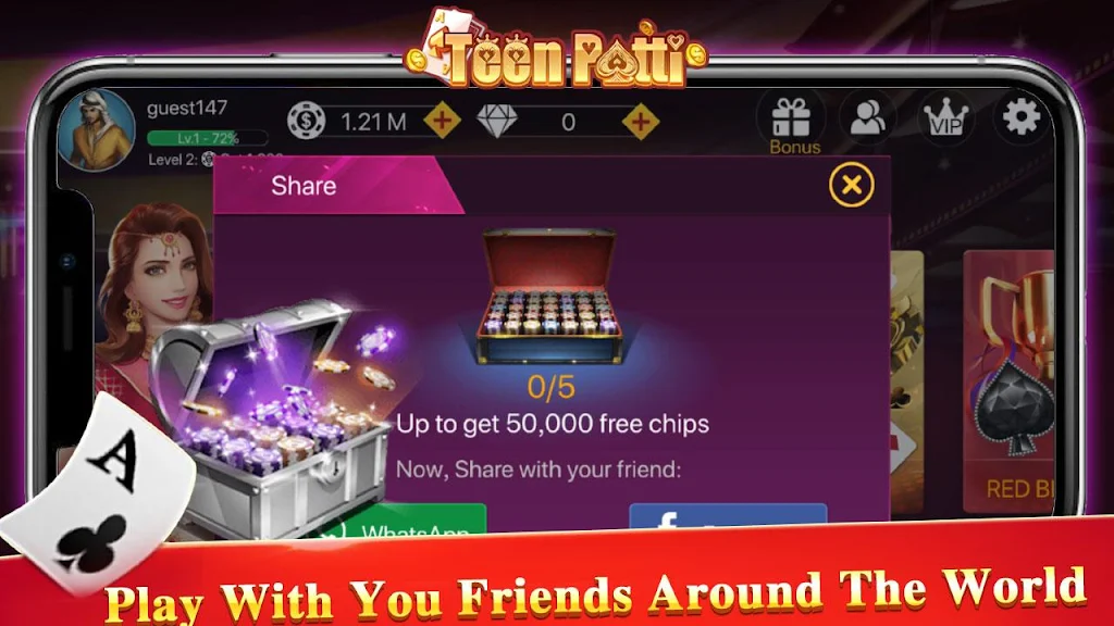 Teen Patti Tour - 3 Patti Indian Poker Card Game Screenshot 4