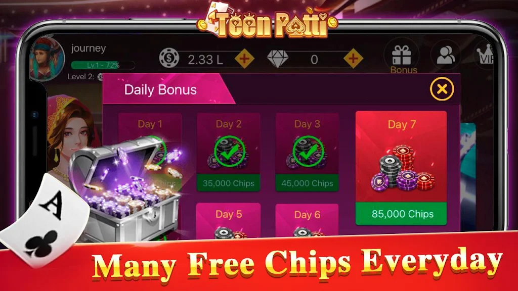 Teen Patti Tour - 3 Patti Indian Poker Card Game Screenshot 2