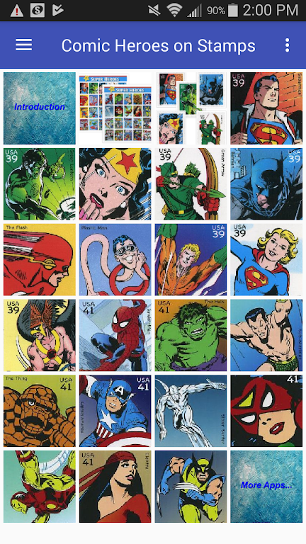 Comic Heroes on Stamps Screenshot 1