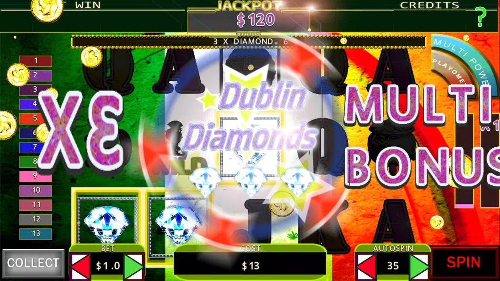 Dublin Diamonds: irish slots Screenshot 1 