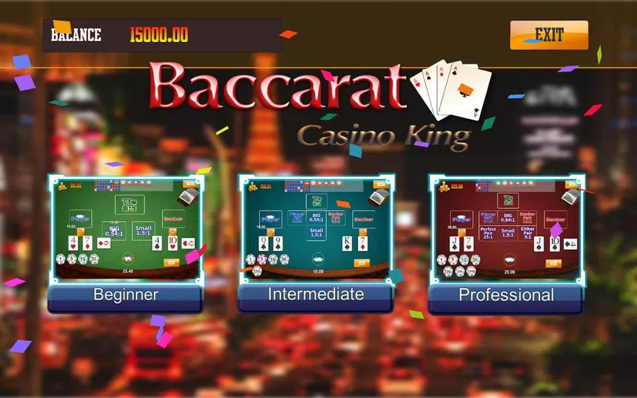 Baccarat  : CasinoKing game Screenshot 1