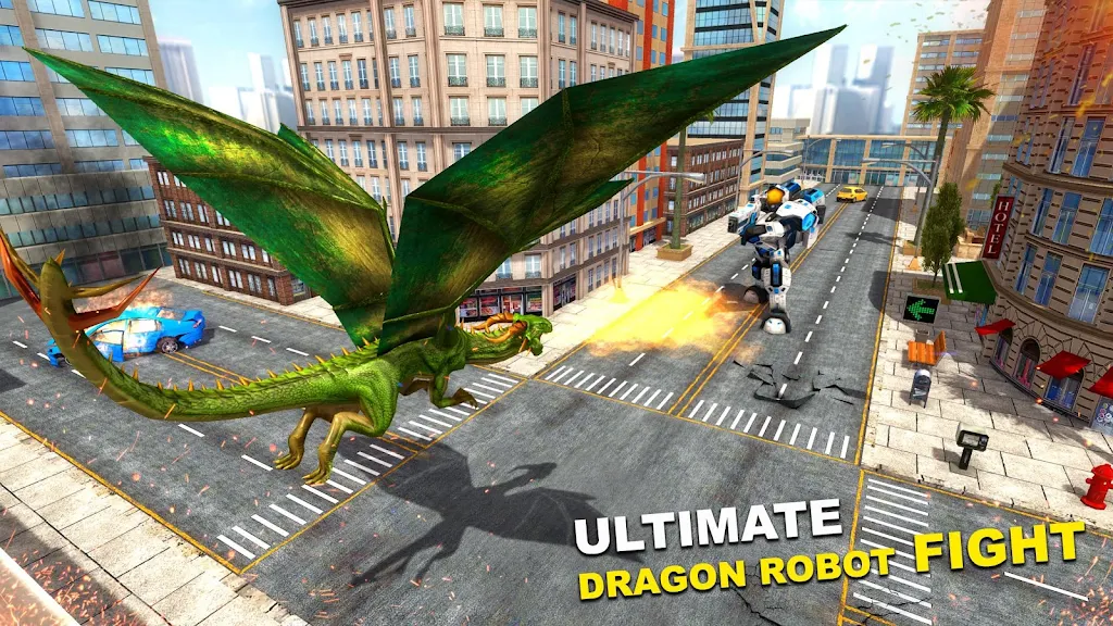 Flying Dragon Robot Transforming War Screenshot 1