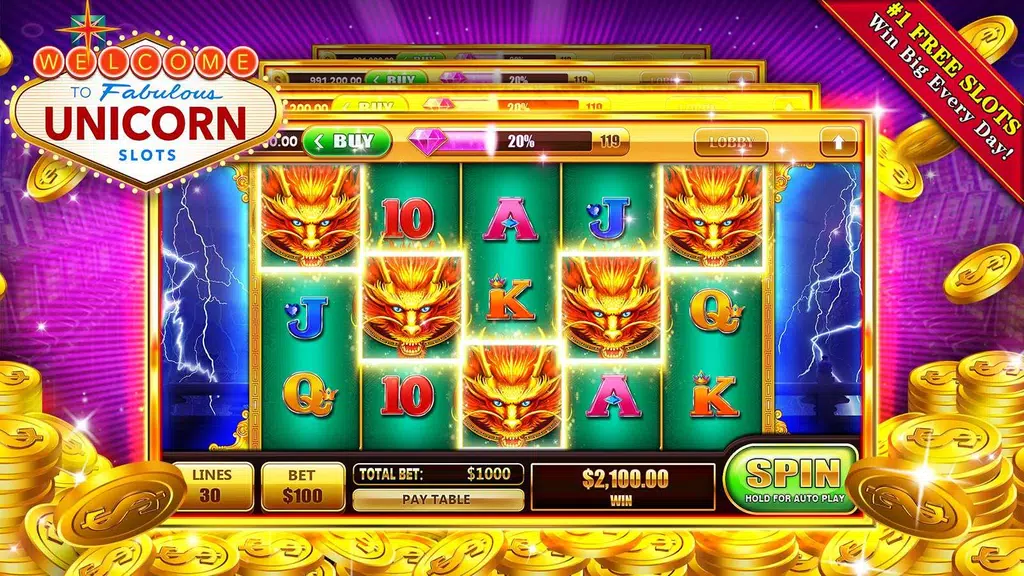 Slots Unicorn - Free Casino Screenshot 2