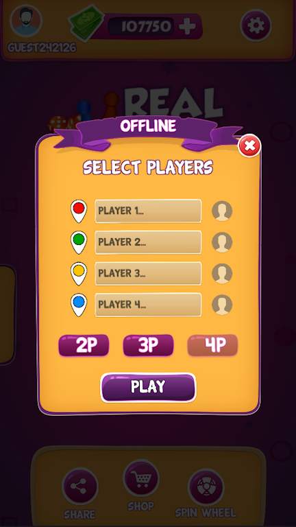 Real Ludo - 2 Dice ludo Game Screenshot 4 