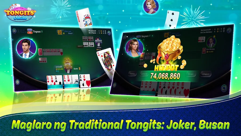 Tongits Online - Pusoy Slots Screenshot 1 