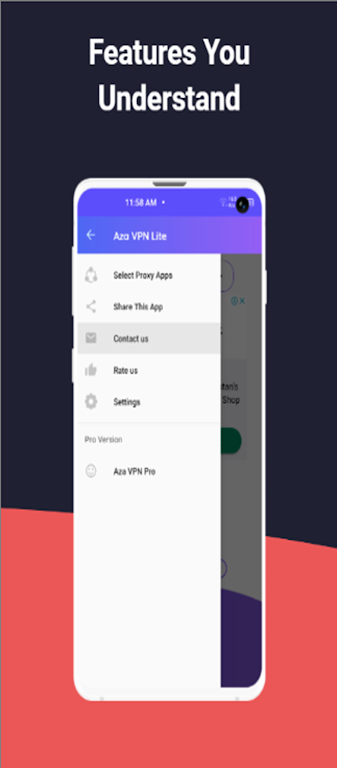 Aza VPN Lite - Fast Proxy VPN Screenshot 2