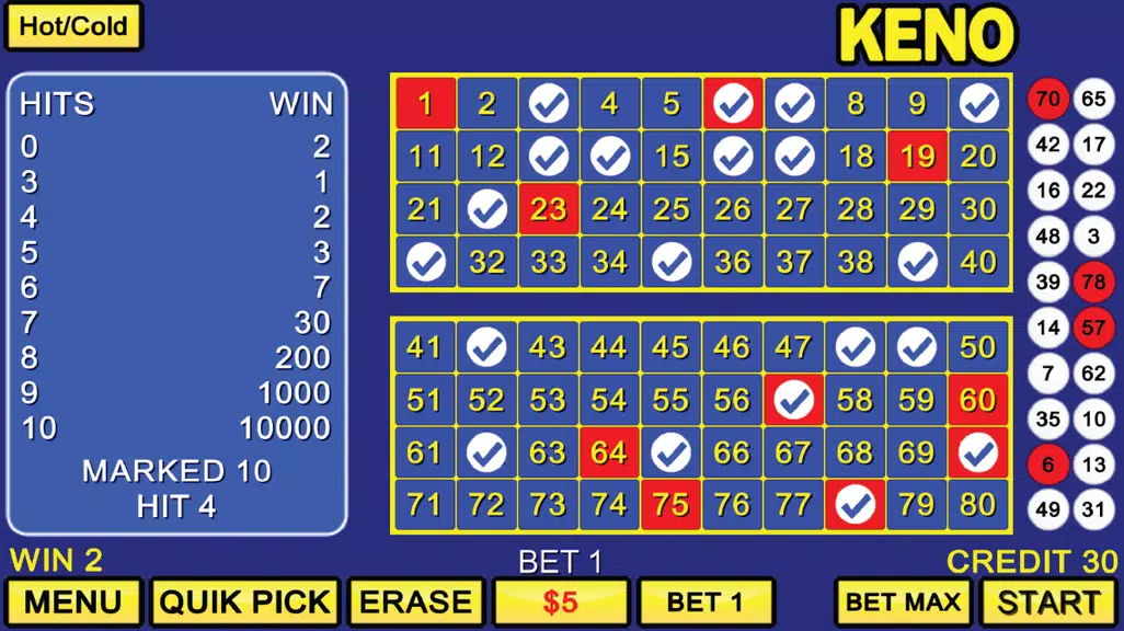 Deuces Wild Poker and Keno Screenshot 3 