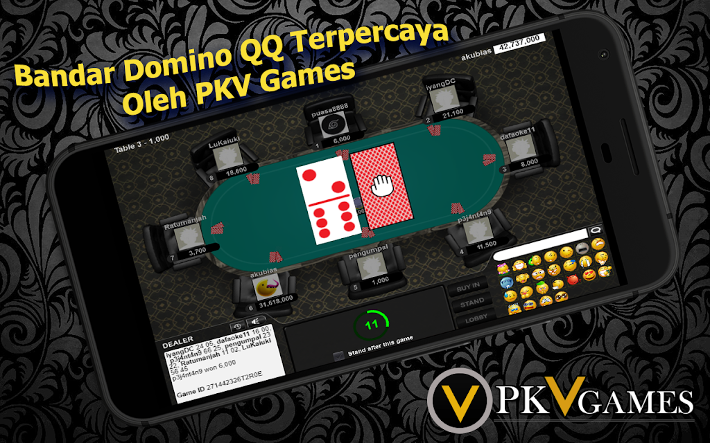 PKV Games, Bandar Domino QQ 99 Kiu Qiu - HOKIKIU Screenshot 1 