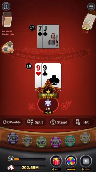 Blackjack 21 offline games Screenshot 4 