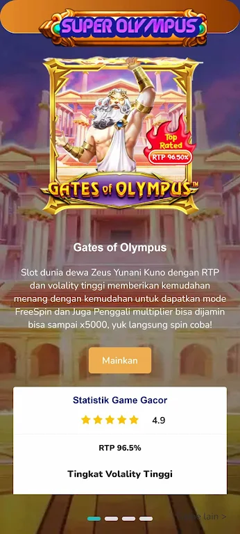 Gates Olympus Slot Demo Gacor Screenshot 1 