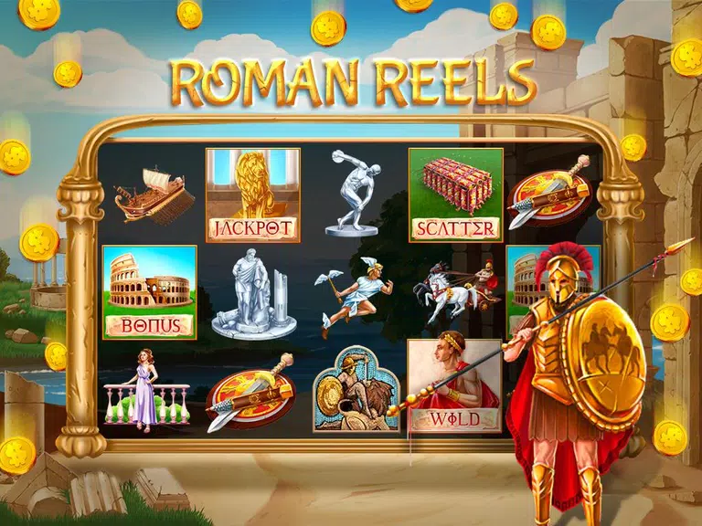 Rome Slots Casino Machine Screenshot 1 