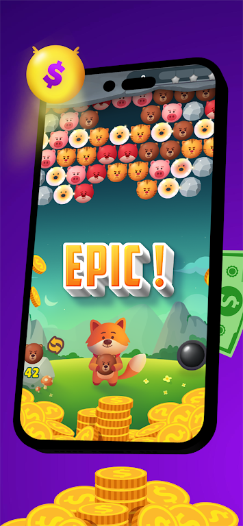 Cash Bubble : Foxy Bubble Pop Screenshot 4