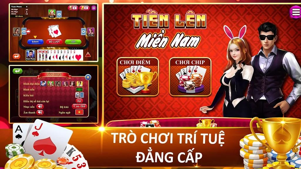 Tien Len - Thirteen - Mien Nam Offline - Chip Screenshot 1