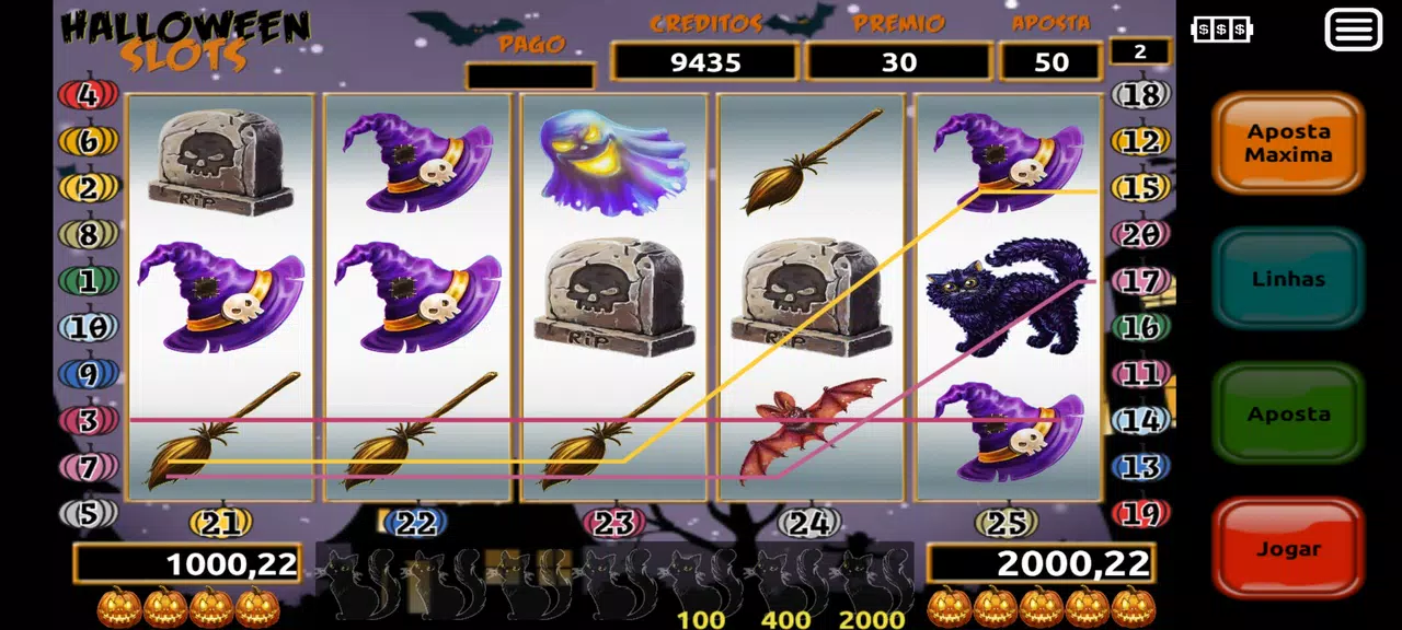 Halloween Slot Machine Screenshot 1